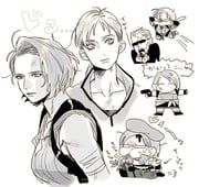 albert_wesker, jill_valentine, jill_valentine_(battle_suit), resident_evil, resident_evil_1