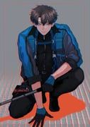 inukai_yuto, paradox_live, coma7mz9, 1boy, baton_(weapon)