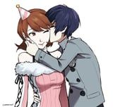 takeba_yukari, takeba_yukari_(winter_casual), yuuki_makoto_(persona_3), persona, persona_3