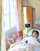 sylveon, pokemon, t0da, 1boy, bed