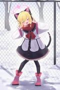 momoi_(blue_archive), blue_archive, user_uzph2237, adapted_costume, animal_ear_headphones