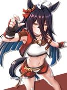 bitter_glasse_(umamusume), manhattan_cafe_(umamusume), umamusume, yuusen_(aenka), 1girl