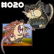 alolan_raticate, raticate, pokemon, kizorart, black_fur