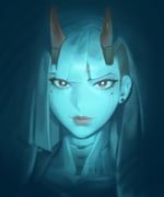 shion_(overwatch), overwatch, kunyeang, 1girl, aqua_theme