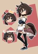 eishin_flash_(meisterschaft)_(umamusume), eishin_flash_(umamusume), umamusume, barashiya, animal_ears