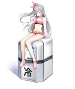 tina_(closers), closers, 1girl, =_=, bare_legs
