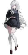original, p4v3, 1girl, bandaged_leg, bandaged_neck