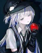aokumo_rin, stellive, pao_(i_loxe_u), 1girl, apple