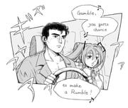 abe_takakazu, hatsune_miku, initial_d, kuso_miso_technique, vocaloid