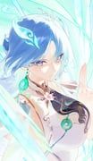 qingxiao_(wuthering_waves), wuthering_waves, kji_(rozo), 1girl, ahoge