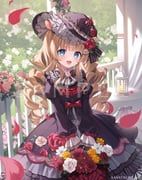 eli_conifer, eli_conifer_(3rd_costume), nijisanji, momoshiki_tsubaki, 1girl