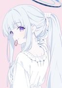 noa_(blue_archive), noa_(pajamas)_(blue_archive), blue_archive, gallve, 1girl