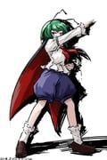 wriggle_nightbug, touhou, ve1024, 1girl, antennae