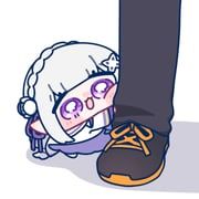 emilia_(re:zero), natsuki_subaru, re:zero_kara_hajimeru_isekai_seikatsu, yananang, 1boy