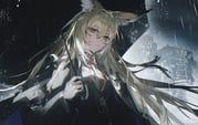 vulpisfoglia_(arknights), arknights, cheonyeon-hi, 1girl, animal_ear_fluff