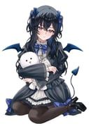 ichinose_uruha, vspo!, akue, 1girl, black_hair