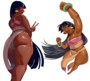 chel_(el_dorado), the_road_to_el_dorado, jumboiiii, 1girl, ass