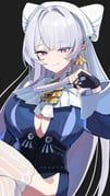 velina_airgid, zenless_zone_zero, orblack, 1girl, black_background