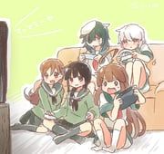 kiso_(kancolle), kitakami_(kancolle), kuma_(kancolle), ooi_(kancolle), tama_(kancolle)