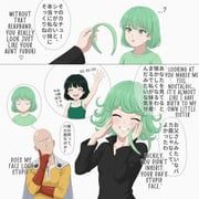 fubuki_(one-punch_man), saitama_(one-punch_man), tatsumaki, one-punch_man, akii_(akii4z)