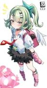 bubblegum_(zenless_zone_zero), sunna_(zenless_zone_zero), zenless_zone_zero, kawtorikomi, 1girl