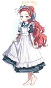 yuzu_(blue_archive), yuzu_(maid)_(blue_archive), blue_archive, aqoot, 1girl