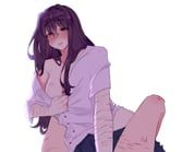 natsuki_(doki_doki_literature_club), yuri_(doki_doki_literature_club), doki_doki_literature_club, pockiseisont, 2girls