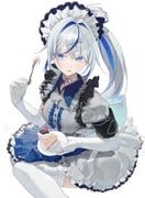 aokumo_rin, aokumo_rin_(1st_costume), stellive, starshell, 1girl