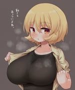 aki_minoriko, touhou, arinu, 1girl, alternate_breast_size_(larger)