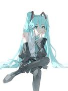 hatsune_miku, vocaloid, eien_001, 1girl, aqua_eyes