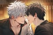 hijikata_toushirou, sakata_gintoki, gintama, 88blowfish88, 2boys