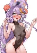 tenko_shibuki, stellive, myudi_ariel, 1girl, @_@