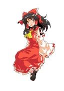 hakurei_reimu, touhou, dairi, 1girl, alphes_(style)
