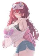 nekota_tsuna, nekota_tsuna_(loungewear), vspo!, f_he4rt, 1girl