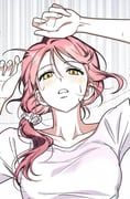 wt_mulhoe, 1girl, blush, forehead_blush, hair_ornament