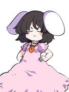 inaba_tewi, touhou, chahan_(fried_rice0614), 1girl, :3