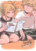 bakugou_katsuki, toga_himiko, boku_no_hero_academia, splatoon_(series), ikapnmn2