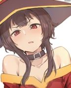 megumin, kono_subarashii_sekai_ni_shukufuku_wo!, ketsufan, 1girl, bare_shoulders