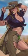 gyro_zeppeli, jojo_no_kimyou_na_bouken, steel_ball_run, rensan87742114, 1girl
