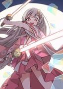kaguya_(cho_kaguya-hime!), cho_kaguya-hime!, hymgkamui, 1girl, brown_hair