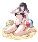 triss_(closers), closers, 1girl, anklet, ball