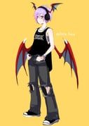 lilith_(darkstalkers), darkstalkers, rosie_rosie, 1girl, bat_wings