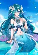 vodyanitsa_(genshin_impact), vodyanitsa_(water_imp)_(genshin_impact), genshin_impact, bluenecko, 1girl