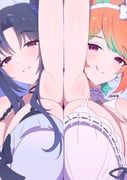 nerissa_ravencroft, nerissa_ravencroft_(nighttime_princess), takanashi_kiara, takanashi_kiara_(pajamas), hololive