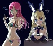 fujino_yayoi, virginia_glynnberets, alice_gear_aegis, takada_kazuhiro, 2girls