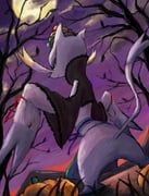 mienshao, pokemon, panha, apron, bare_tree