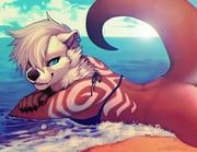 original, falvie, 1girl, animal_ear_piercing, animal_ears