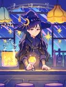 original, ito_yoshi, 1girl, bar_(place), black_cape