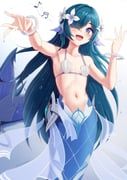 vodyanitsa_(genshin_impact), vodyanitsa_(water_imp)_(genshin_impact), genshin_impact, prophosphere, 1girl