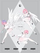 remielle_dan, zenless_zone_zero, biguan_xiuxing_zhong, 3girls, :o